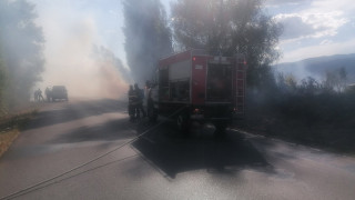 Голям пожар е избухнал този следобед над квартал Владислав Варненчик