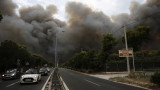  Нов пожар в Гърция по пътя Атина - Сунио 