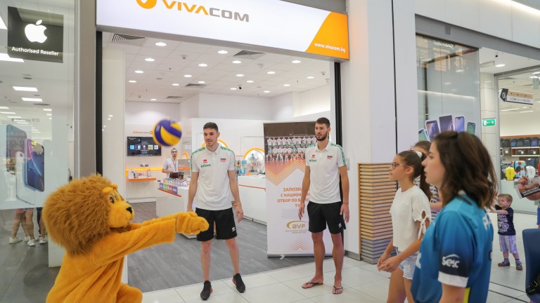 Играчите от мъжкия ни национален отбор по волейбол Георги Сеганов,