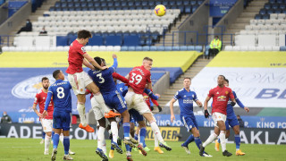 Лестър Сити и Манчестър Юнайтед не излъчиха победител в зрелищен мач с четири гола