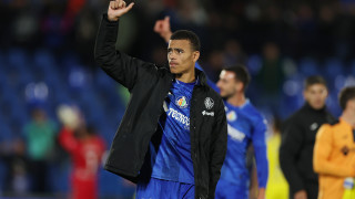 Нападателят на Манчестър Юнайтед Мейсън Грийнууд който играе под наем