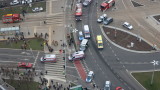 Шофьор се вряза в пешеходци и коли в Полша, 19 души са ранени 