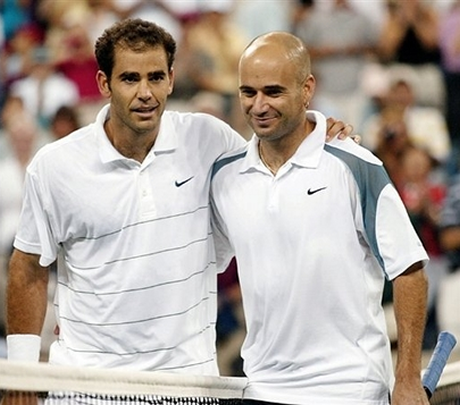 Сампрас победи Агаси в демонстративен мач