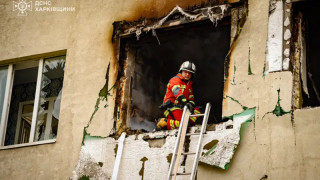 Руски ракети поразиха многоетажна жилищна сграда в Харков Североизточна Украйна