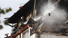 Пожар пламна в сграда в София