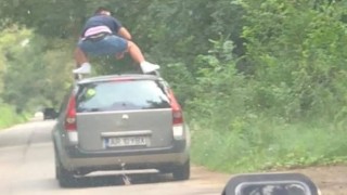 Шофьор беше глобен в Румъния за опасна каскада съобщават местни