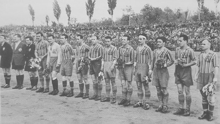 Треньорът на столичния Левски от сезон 1948/1949 Режьо Шомлай за