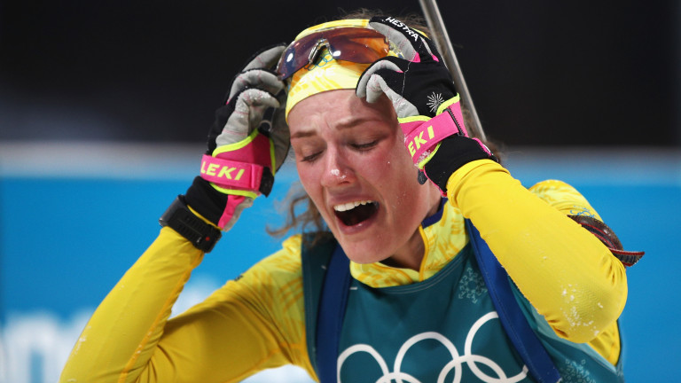 Шведката Хана Йоберг с изненадващо злато в биатлона