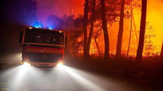 Горски пожари бушуват в югозападна Франция съобщава France 24 Унищожени