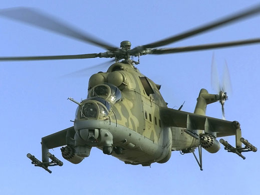 Бунтовници свалиха хеликоптер в Хама