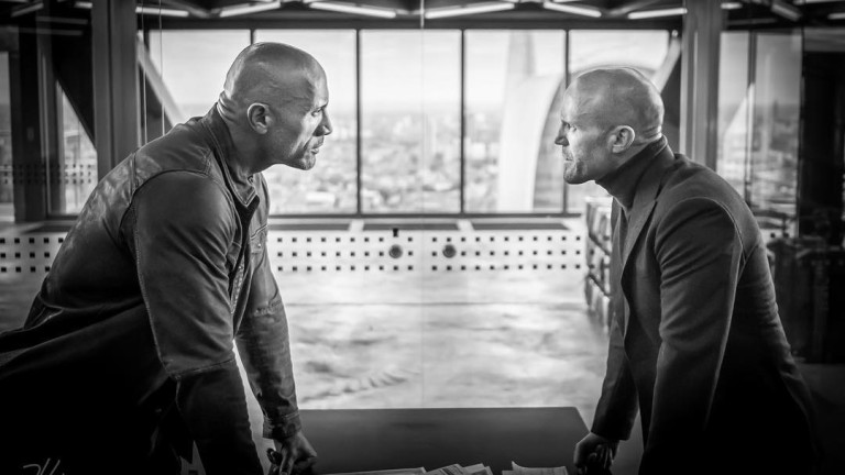 Първи поглед към Hobbs And Shaw с Дуейн Джонсън и Джейсън Стейтъм