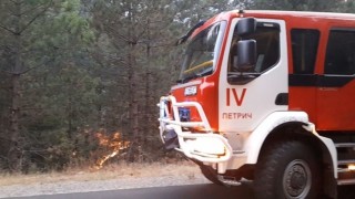 Втори ден продължава да бушува горски пожар край село Илинденци