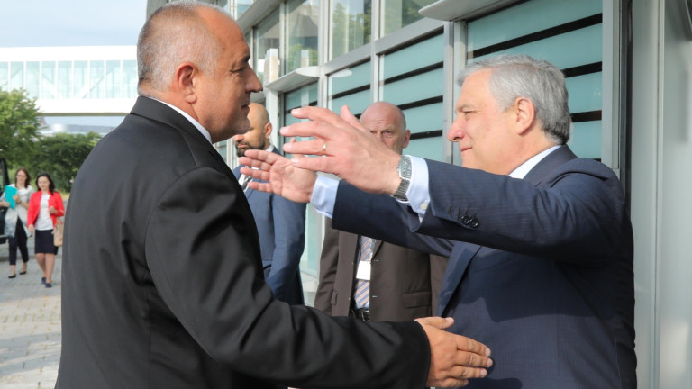 Министър-председателят Бойко Борисов разговаря с председателя на Европейския парламент Антонио