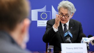Европейският комисар за вътрешния пазар Тиери Бретон разкри в речта
