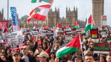  Хиляди стачкуващи в Лондон застанаха зад палестинците 