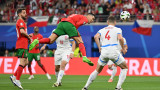 Португалия - Чехия 0:0, сериозен пропуск на Роналдо