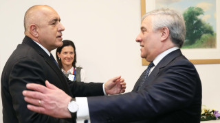 Премиерът Бойко Борисов разговаря с председателя на Европейския парламент Антонио