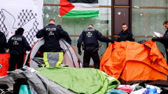 Полицията разчисти пропалестински лагер в берлински университет