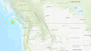 Три земетресения над 6,5 и едно от 4,9 удариха западното крайбрежие на Канада