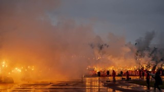 Фойерверки в София за рождения ден на ЦСКА