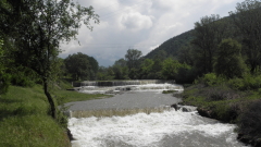 Строеж подкопа дигата на река Въча край Пловдив