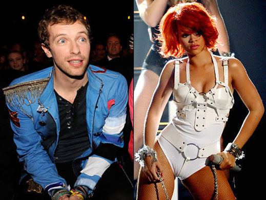 Риана и Coldplay заедно на наградите Грами