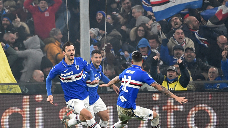 Сампдория спечели дербито на Генуа и се измъкна от зоната на изпадащите