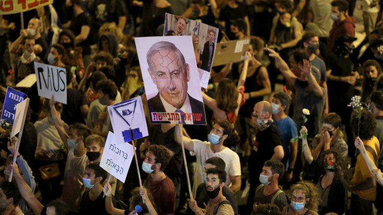 Многохилядни протести срещу Нетаняху и днес 
