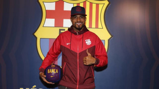 Новото попълнение на Барселона Кевин Принс Боатенг даде първата си пресконференция