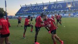 ЦСКА проведе официалната си тренировка на стадион "Градски врът"