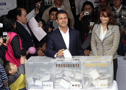 Енрике Пеня Нието спечели президентските избори в Мексико