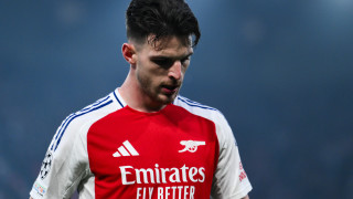 Полузащитникът на Арсенал Деклан Райс изигра своя мач номер 300