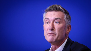 Изпълнителният директор на ЦСКА Радослав Златков направи кратък коментар пред