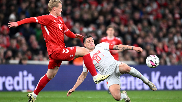 Дания и Швейцария завършиха наравно 0:0 в приятелска среща игграна на
