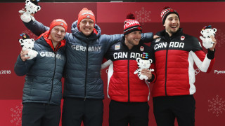 Канада и Германия поделиха златните медали на двуместен бобслей