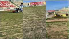 Ботев (Враца) реновира терена на стадион "Христо Ботев"