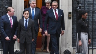 Финансовият министър на Великобритания Филип Хамънд министърът за Брекзит Дейвид