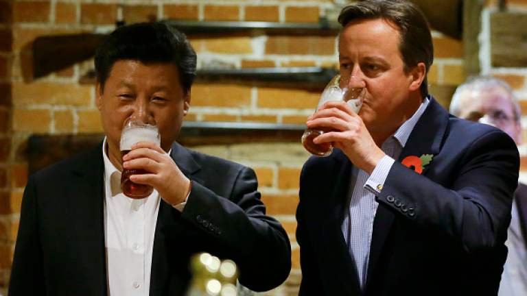 Китайска компания купи бирарията до Лондон, където пиха Камерън и Си Дзинпин
