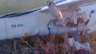 Тежкият ирански безпилотен самолет Мохаджер 6 който се разби през уикенда