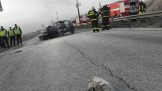 Пътен инцидент затвори главния път между Бургас и Созопол след