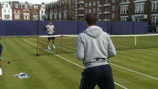 Гришо тренира с Мъри в Лондон