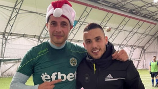 Футболният национал Станислав Иванов се пусна в двубой на малки вратички с Кирил Евтимов