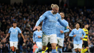 Голмайсторът на Манчестър Сити Ерлинг Хоаланд който поднови тренировки в