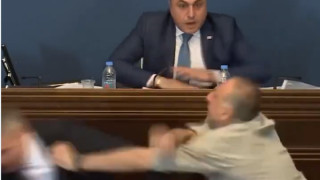 Грузинските депутати стигнаха до сблъсъци в парламента съобщава Ройтерс Причината е