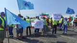 Пътни строители блокираха пътища в Шумен, Бургас и Русе