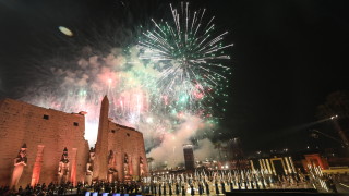 Възстановен път свързващ двата древни египетски храмови комплекса в Карнак