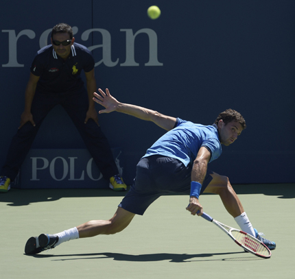 Най-атрактивният удар в тениса за 2014 г. е на Григор Димитров