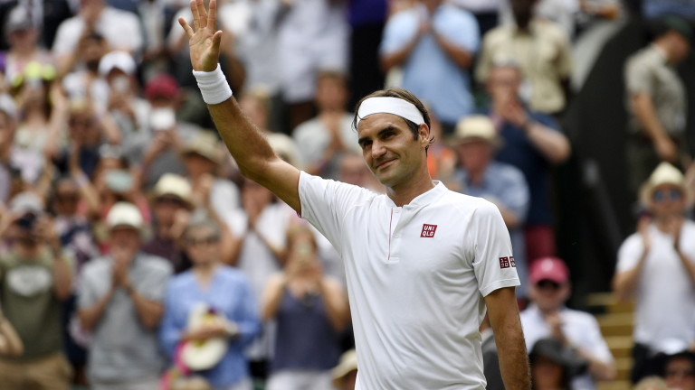 Роджър Федерер продължава победния си път на "Уимбълдън"