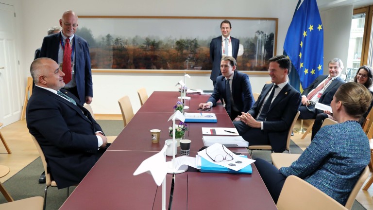 Борисов обсъди с Пестеливата четворка предложението за евробюджета