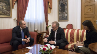 Президентът Румен Радев и генералният секретар на Репортери без граници